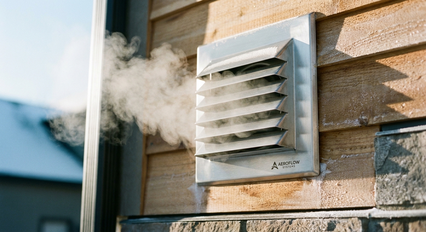 A professional technician securely taping and sealing a metal exhaust duct to ensure no air leaks