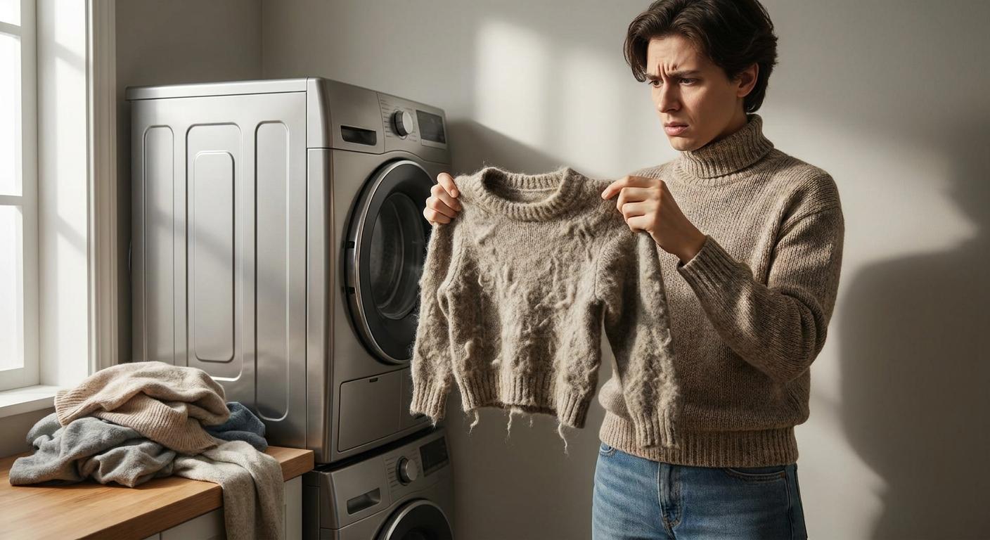 Damaged clothes due to excessive dryer heat